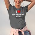 I Love Heart Fictional Men Simple Cute Books Reading Unisex Jersey T-Shirt