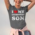 I Love My Introvert Son I Heart My Introvert Son Unisex Jersey T-Shirt