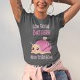 Low Social Battery Cute Snail With House Introvert Cozy Home Unisex Jersey T-Shirt Low Social Battery Cute Snail With House Introvert Cozy Home Unisex Jersey T-Shirt