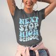 Next Stop High School Elementary School Graduation 2025 Unisex Jersey T-Shirt