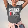 Patience 1 Battery Low Mood Tired Introvert Humor Unisex Jersey T-Shirt Patience 1 Battery Low Mood Tired Introvert Humor Unisex Jersey T-Shirt