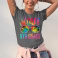Peace Out 5th Grade Tie Dye Graduation Last Day Of School Unisex Jersey T-Shirt