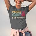 Peace Out 6th Grade Graduation Last Day Of School Unisex Jersey T-Shirt