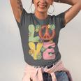 Peace Sign Love Groovy Vibes Costume Nostalgia 1980s Fashion Unisex Jersey T-Shirt