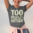 Too Peopley Outside I Introvert Unisex Jersey T-Shirt Too Peopley Outside I Introvert Unisex Jersey T-Shirt