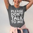 Please Don't Talk To Me Introvert Graphic Unisex Jersey T-Shirt Please Don't Talk To Me Introvert Graphic Unisex Jersey T-Shirt