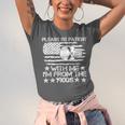 Please Be Patient With Me I'm From The 1900s USA Flag Skull Unisex Jersey T-Shirt