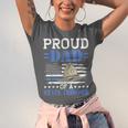 Proud Dad Of A State Trooper Police Officer Graduation Unisex Jersey T-Shirt
