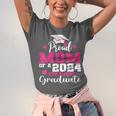 Proud Mom Of 2024 5th Grade Graduate Mother Graduation Unisex Jersey T-Shirt