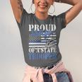 Proud Wife Of a State Trooper Police Officer Graduation Unisex Jersey T-Shirt