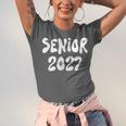 Senior Retro Class Of 2027 Graduation High School College Unisex Jersey T-Shirt