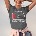 Social Battery Low Anti-Social Introvert Unisex Jersey T-Shirt Social Battery Low Anti-Social Introvert Unisex Jersey T-Shirt