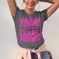 Straight Outta Preschool Class Graduation Pink Unisex Jersey T-Shirt