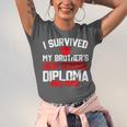 I Survived My Brother's High School Diploma Graduation Unisex Jersey T-Shirt