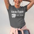Teacher Est 2018 Vintage Graduation Unisex Jersey T-Shirt