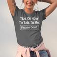 Tips On How To Talk To Me Please Don't Introvert Unisex Jersey T-Shirt Tips On How To Talk To Me Please Don't Introvert Unisex Jersey T-Shirt