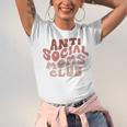 Anti Social Moms Club On Back Retro Introvert Unsociable Unisex Jersey T-Shirt Anti Social Moms Club On Back Retro Introvert Unsociable Unisex Jersey T-Shirt