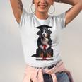 Bernese Mountain Dog Graduation Cap Graduate Training School For Men Women Girls Kids Unisex Jersey T-Shirt