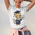 Cheetah Graduation Cute Kindergarten Elementary High School Unisex Jersey T-Shirt
