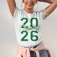 Class Of 2026 Graduation Varsity Green And On The Back Unisex Jersey T-Shirt