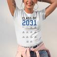 Class Of 2031 Graduation T-Shirt With Space For Handprints Unisex Jersey T-Shirt