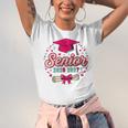 Coquette Pink Bow Senior 2026 2027 Graduation Unisex Jersey T-Shirt
