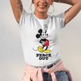 Disney Mickey Mouse Peace Out Totally Retro Graduation Unisex Jersey T-Shirt