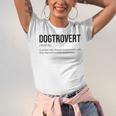 Dogtrovert Definition Dog Lover Introvert Women Men Unisex Jersey T-Shirt