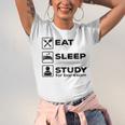 Eat Sleep Study For Bar Exam Lawyer Graduation Unisex Jersey T-Shirt