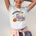 Ghost Reading Halloween Women Teacher Book Lover Unisex Jersey T-Shirt