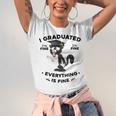 I Graduated Graduate Class 2025 Cat Graduation Unisex Jersey T-Shirt