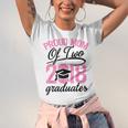 Graduation Shirt For Mom With Twins Proud Mom Of Two Unisex Jersey T-Shirt