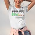 Introvert Cute My Social Battery Unisex Jersey T-Shirt Introvert Cute My Social Battery Unisex Jersey T-Shirt