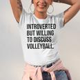 Introverted Volleyball Player Volleyball Introvert Unisex Jersey T-Shirt