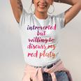 Introverted Willing To Discuss Red Platy Introvert Unisex Jersey T-Shirt Introverted Willing To Discuss Red Platy Introvert Unisex Jersey T-Shirt