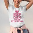 Keep Calm I'm An Esthetician Graduation Esthetician Premium Unisex Jersey T-Shirt