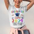 Kindergarten Graduation Class 2024 1st Grade Here I Come Unisex Jersey T-Shirt