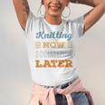 Knitting Now Minimal Socializing Introvert Vintage Unisex Jersey T-Shirt