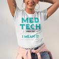 Med Tech Medical Technician Gag Lab Graduation Premium Unisex Jersey T-Shirt