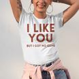 I Like You But Got No Game Introvert Minimalist Joke Unisex Jersey T-Shirt I Like You But Got No Game Introvert Minimalist Joke Unisex Jersey T-Shirt