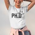 PhD Shirt Phinally Finally Done Graduation Her Unisex Jersey T-Shirt