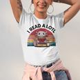 I Read Alotl Axolotl Retro Reading Books Lover Vintage Unisex Jersey T-Shirt