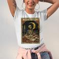 The Reader Tarot Card Book Lover Skeleton Art Goth Style Unisex Jersey T-Shirt