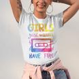 Retro Girls Just Wanna Have Fun Nostalgia 1980s 80's Premium Tri-Blend Unisex Jersey T-Shirt