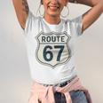 Retro Route 67 Highway Sign Vintage Road Nostalgia Premium Tri-Blend Unisex Jersey T-Shirt