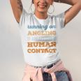 Running On Angling Social Introvert Humor Vintage Unisex Jersey T-Shirt Running On Angling Social Introvert Humor Vintage Unisex Jersey T-Shirt