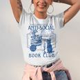 Sarcastic Anti Social Book Club Cat Skull Book Lover Unisex Jersey T-Shirt Sarcastic Anti Social Book Club Cat Skull Book Lover Unisex Jersey T-Shirt
