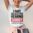 Sarcastic Sayings Introvert I Have Selective Hearing Unisex Jersey T-Shirt Sarcastic Sayings Introvert I Have Selective Hearing Unisex Jersey T-Shirt