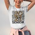 Senior 2021 Grad Class Of 2021 Graduation Leopard Cheetah Unisex Jersey T-Shirt