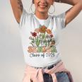 Senior 2026 Graduate Class Of 2026 Wildflowers Graduation Unisex Jersey T-Shirt